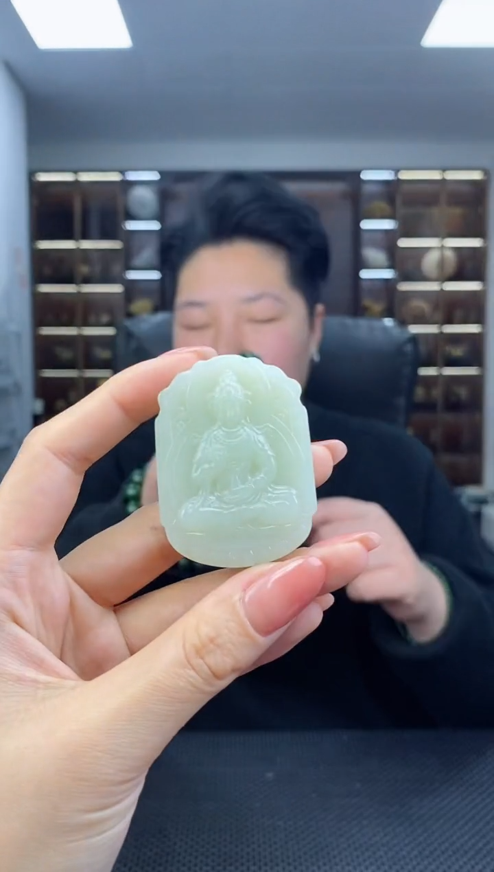 【闪购商品】和田玉颈饰未镶嵌观音清货4