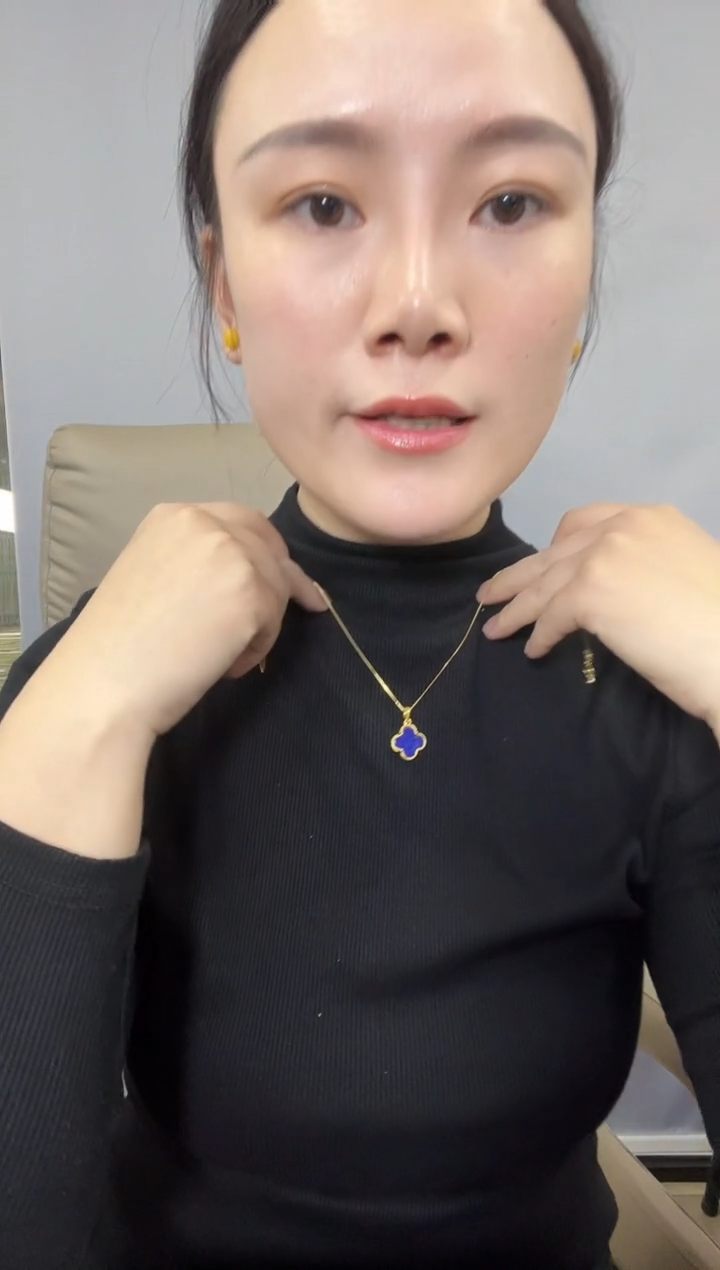 【闪购商品】青金石耳钉银S925镶嵌四叶草耳钉（多样性发一件）