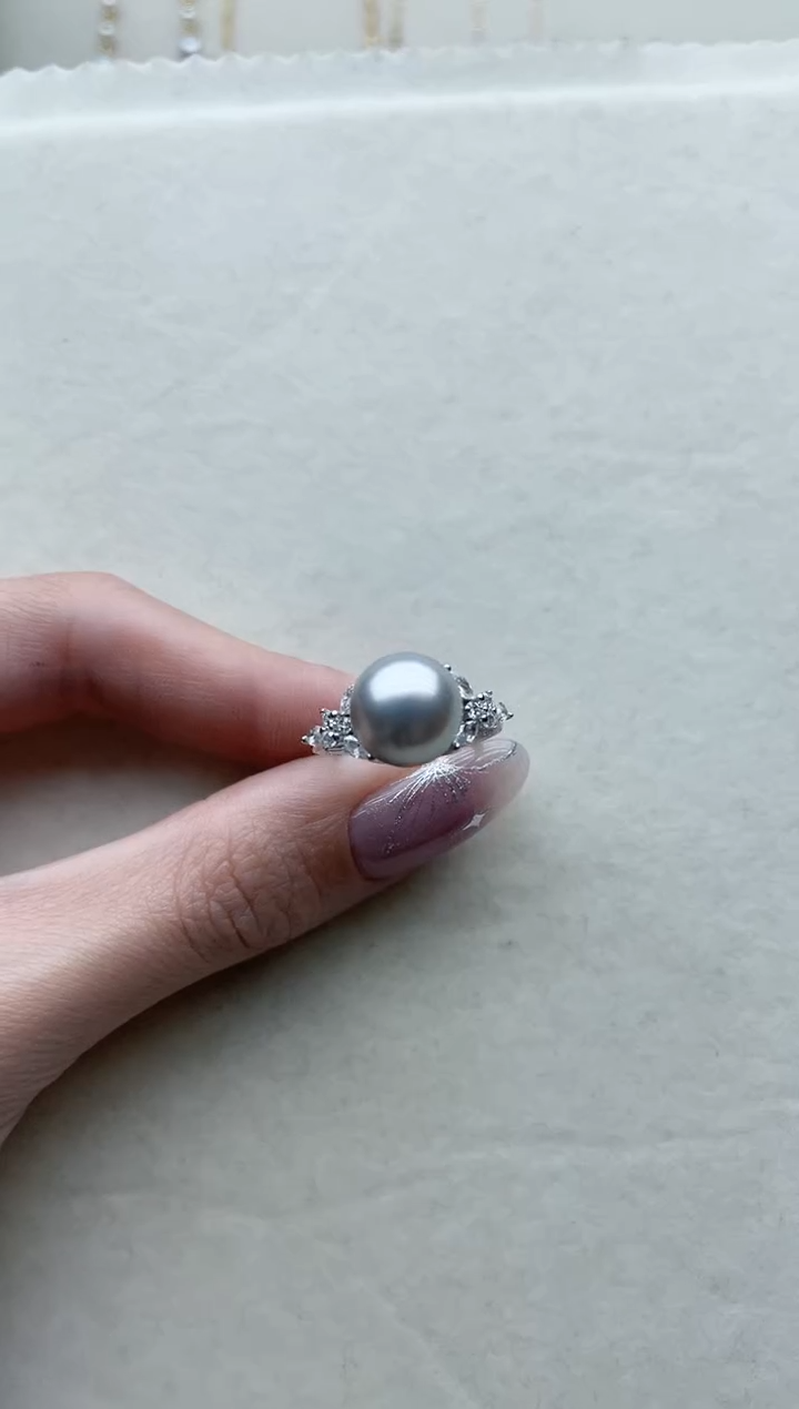 【闪购商品】海水珍珠戒指银S925镶嵌Y104