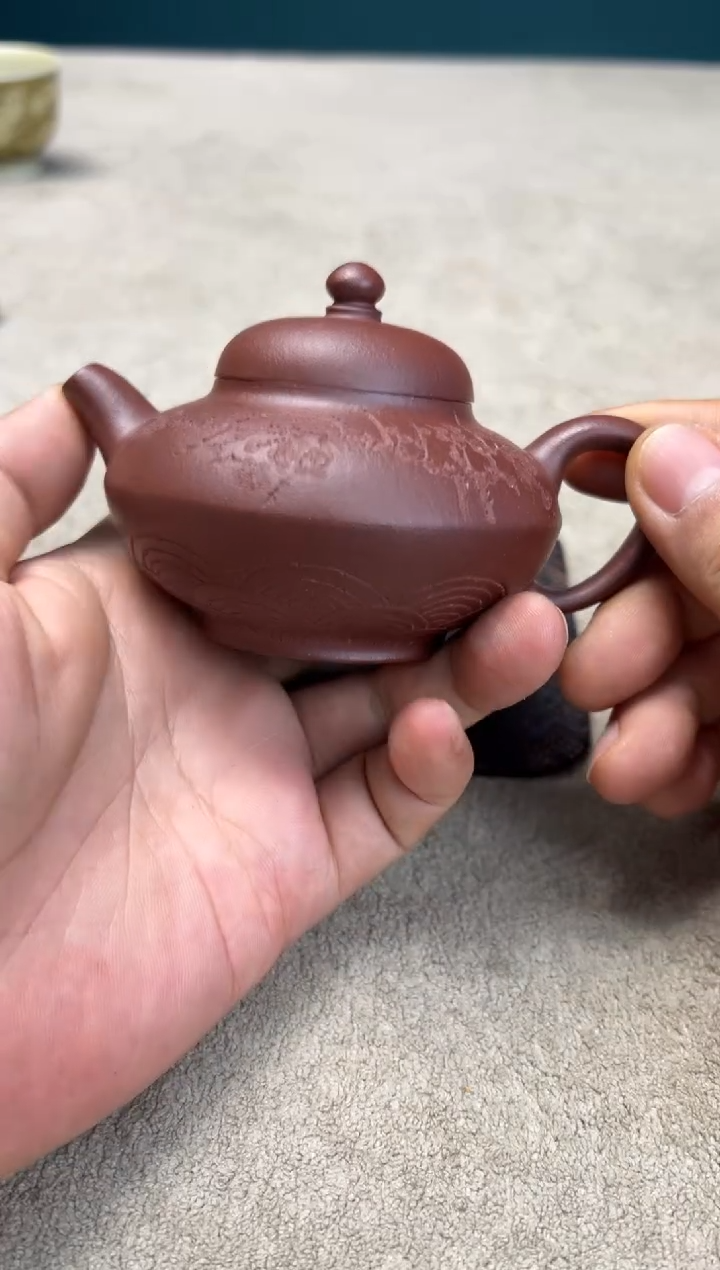 茶壶紫砂精工半手紫砂壶合欢