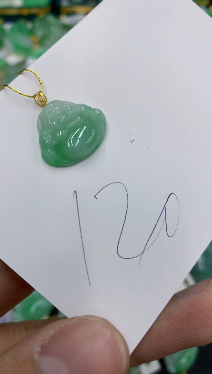 【闪购商品】翡翠颈饰18K金镶嵌翡翠