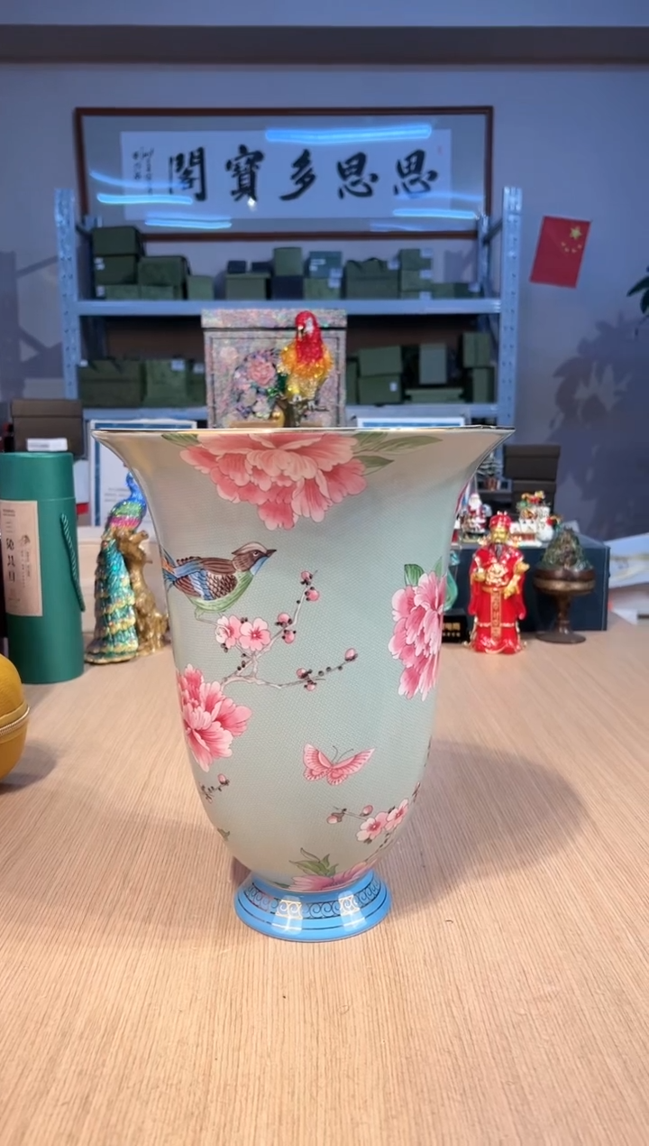 【闪购商品】杯166牡丹大花瓶           