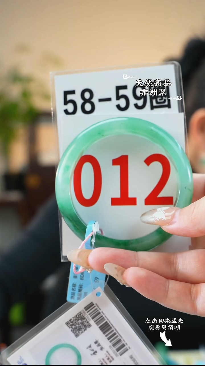 未镶嵌手镯石英质玉（非洲翠）5859