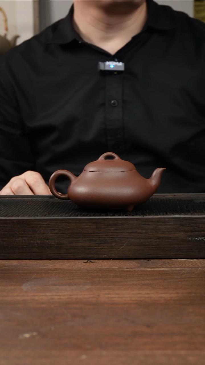 茶杯紫砂紫泥汉棠石瓢       240CC  