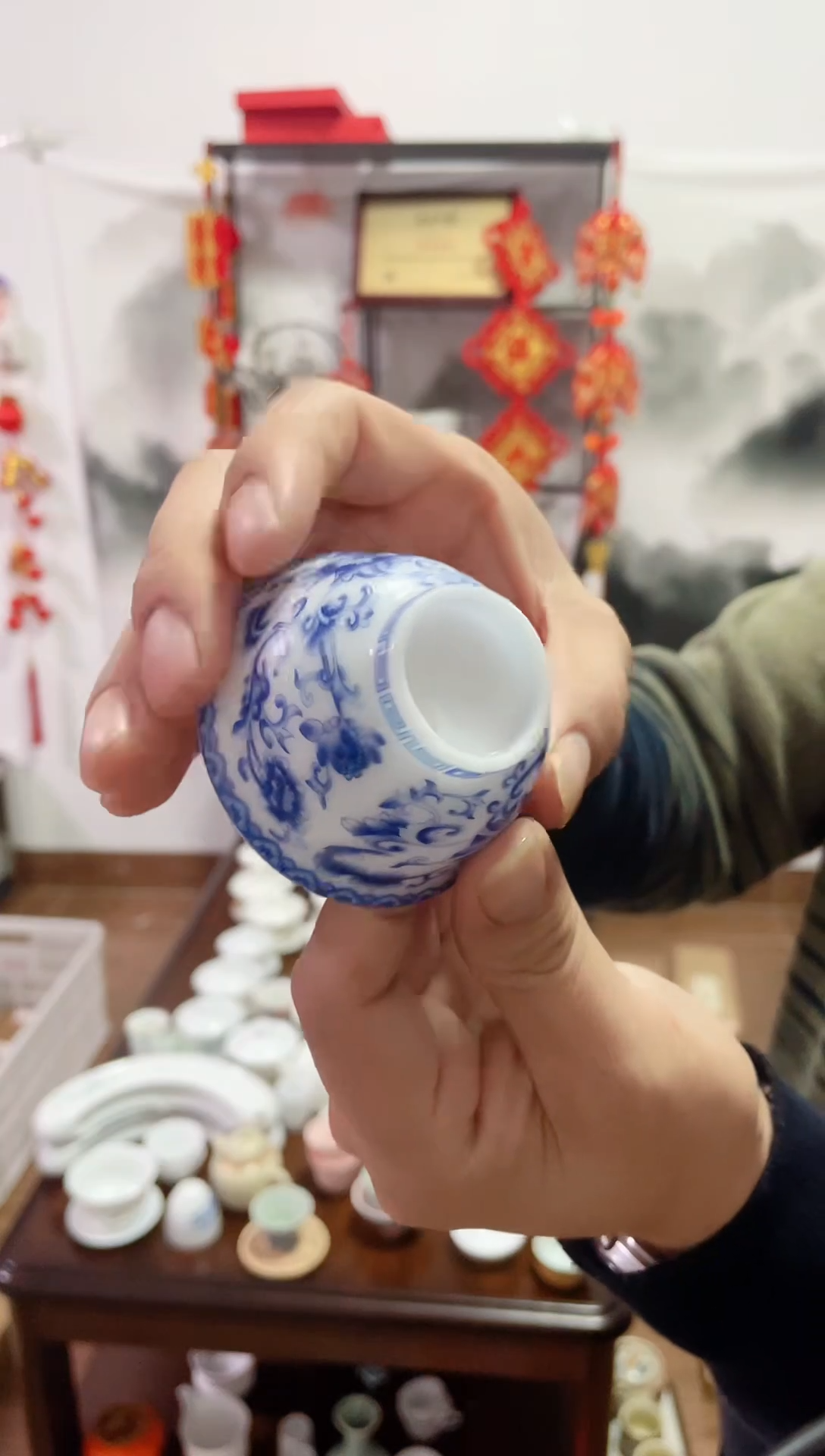 【闪购商品】【瓷心匠物】直播间福利专款冰缠枝莲盖碗