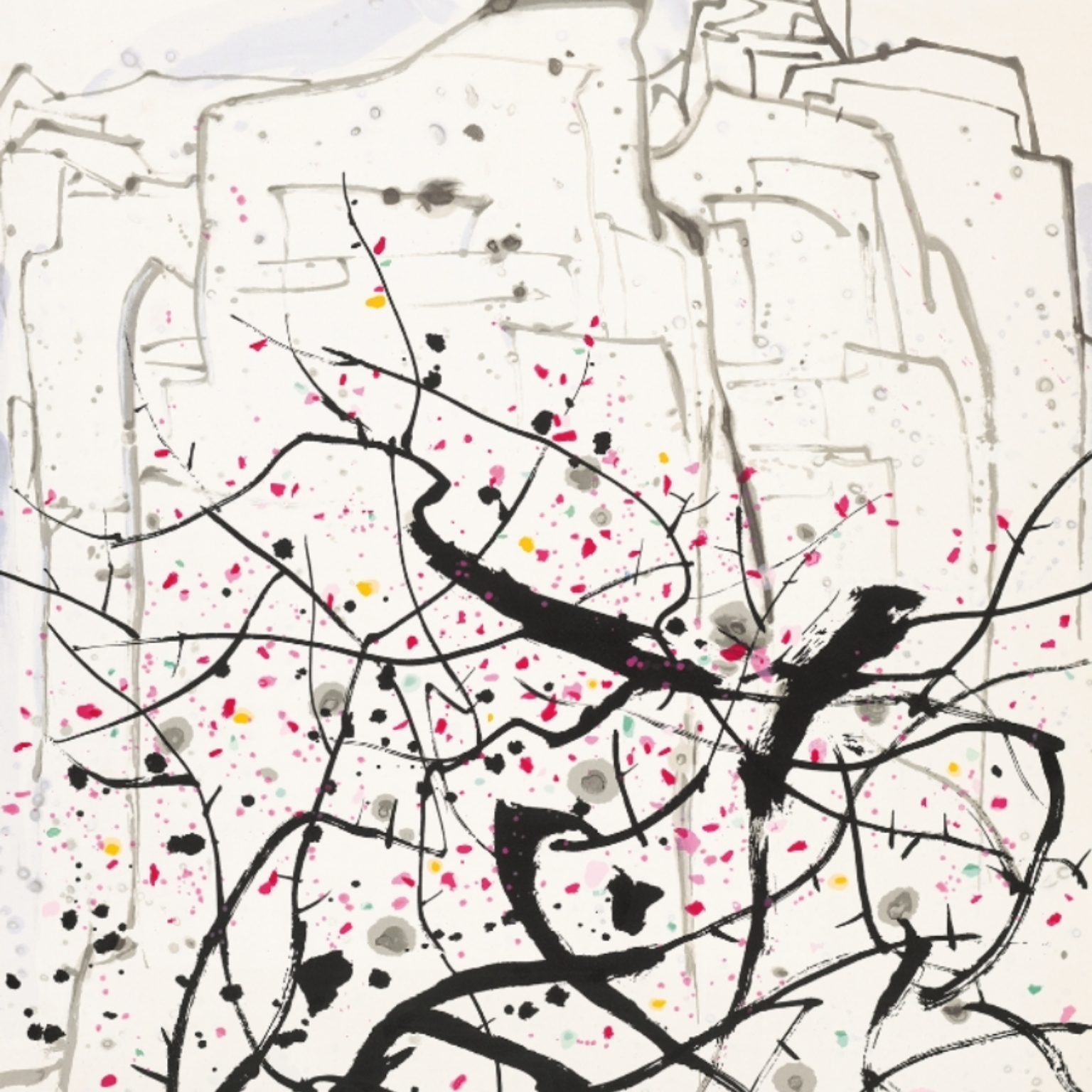 Z-复刻版画吴冠中-2.5平尺-早春