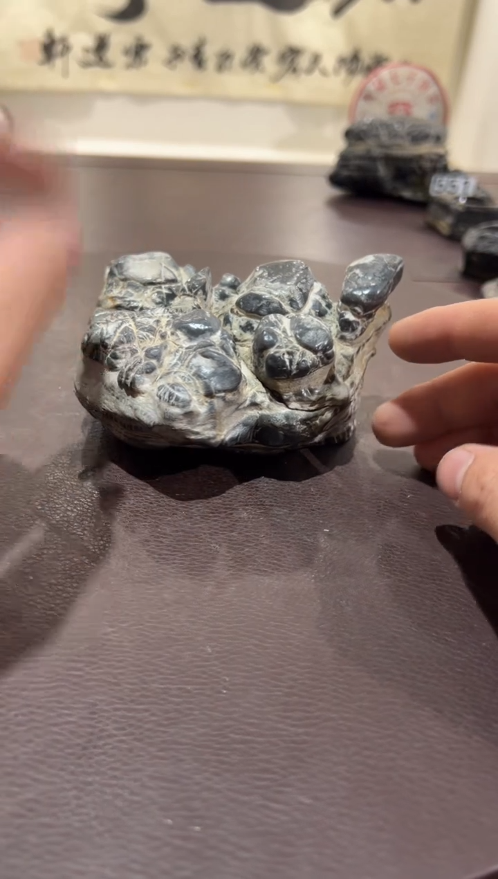 阿*意境典雅砚台烟缸摆件