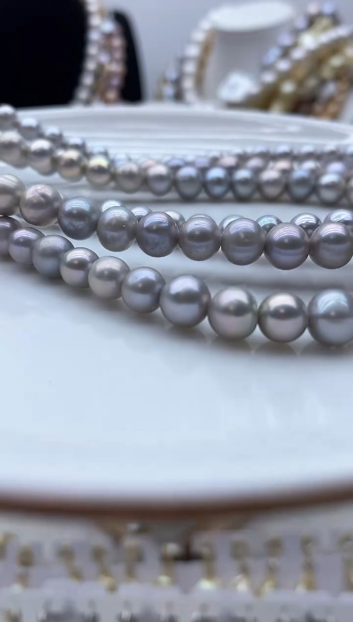 【闪购商品】淡水珍珠颈饰钛钢16