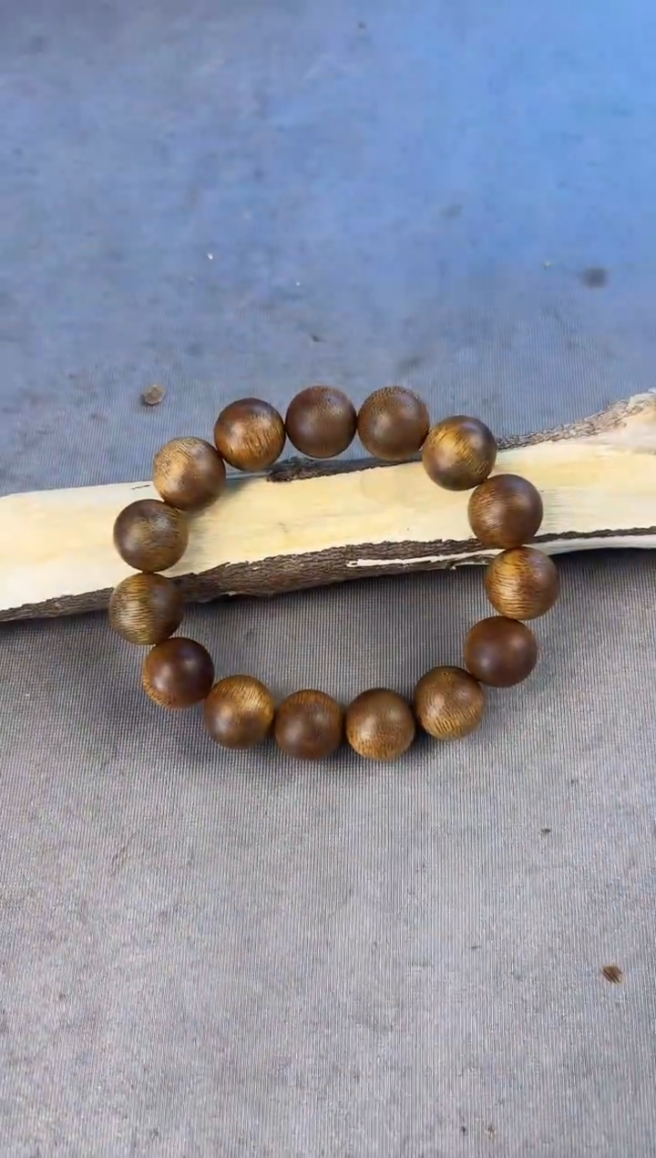 沉香沉香碎屑芽庄白奇14圆珠单圈沉25克+多样性发一