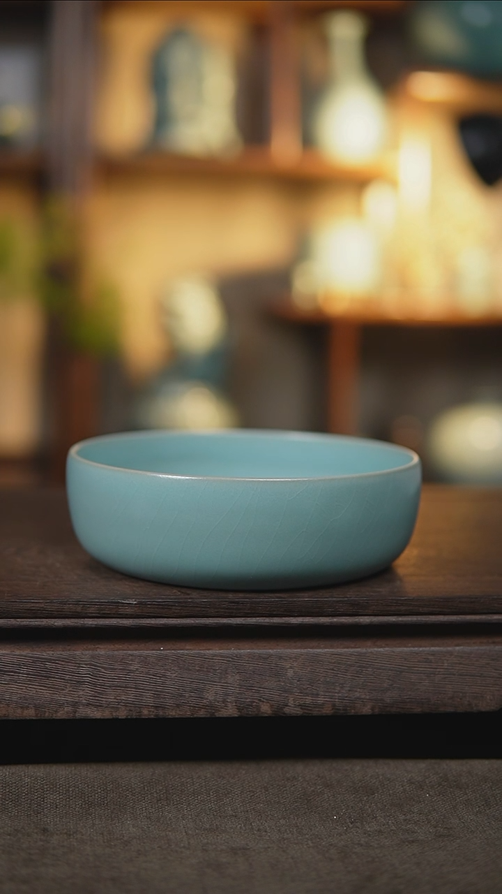 【闪购商品】杯仿古深腹洗16.2公分大瑕