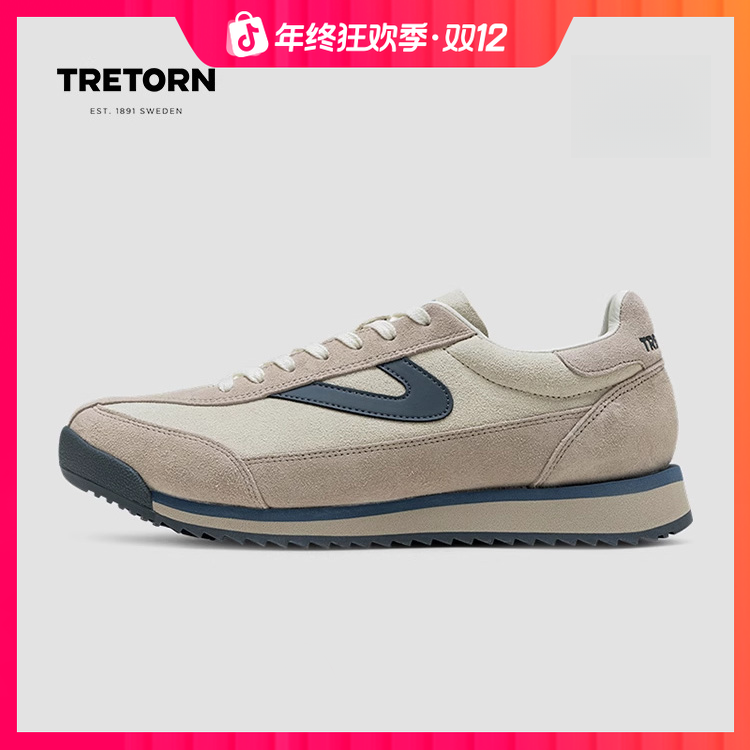 TRETORN25年秋冬新款复古阿甘鞋Rawlins反毛皮舒适百搭情侣德训鞋