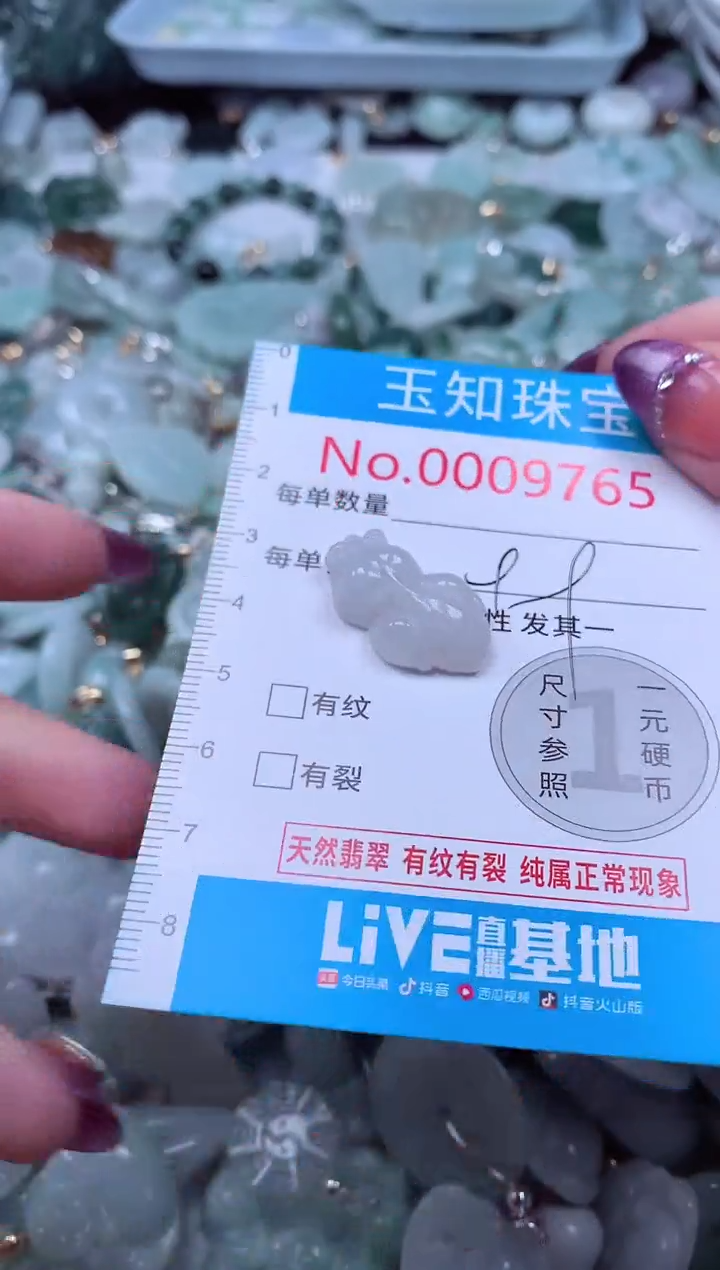 翡翠未镶嵌吊坠(不含链)9765