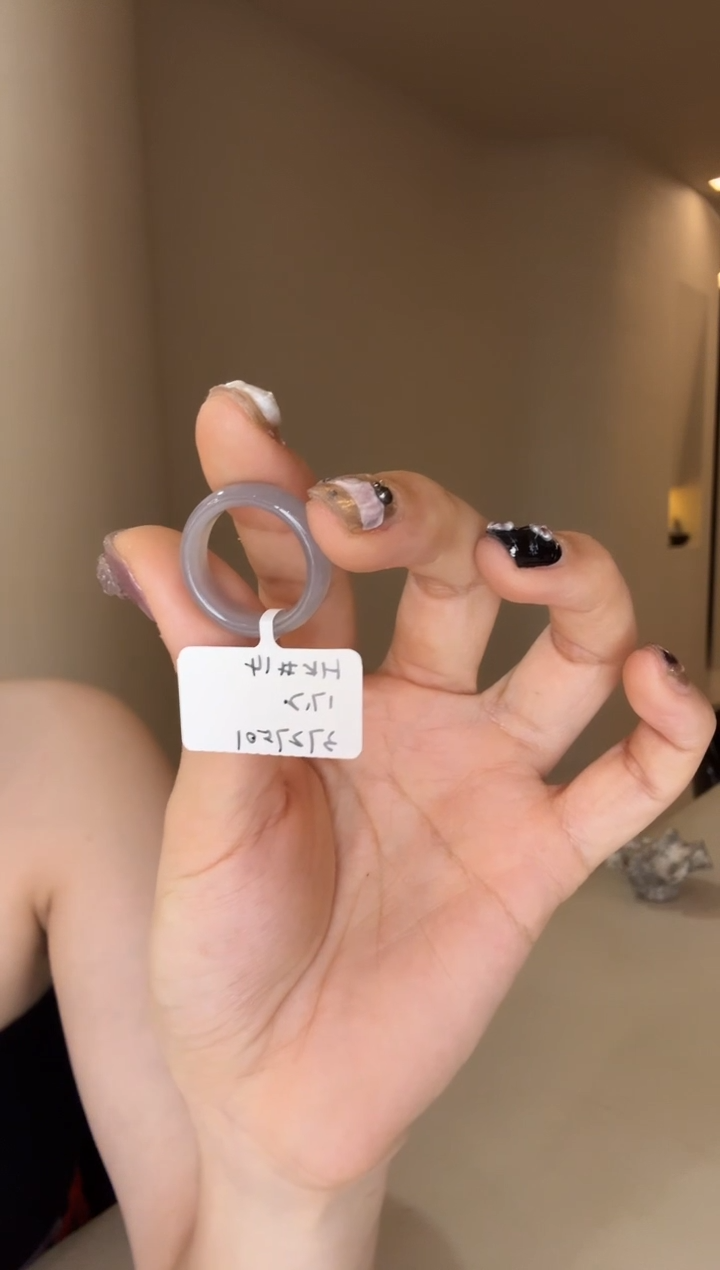 【闪购商品】和田玉戒指未镶嵌14码烟紫