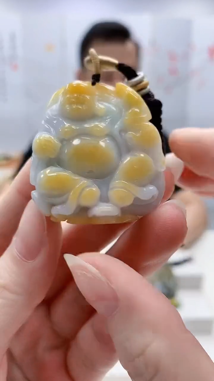 未镶嵌定制翡翠5161ry-毛货挂件110