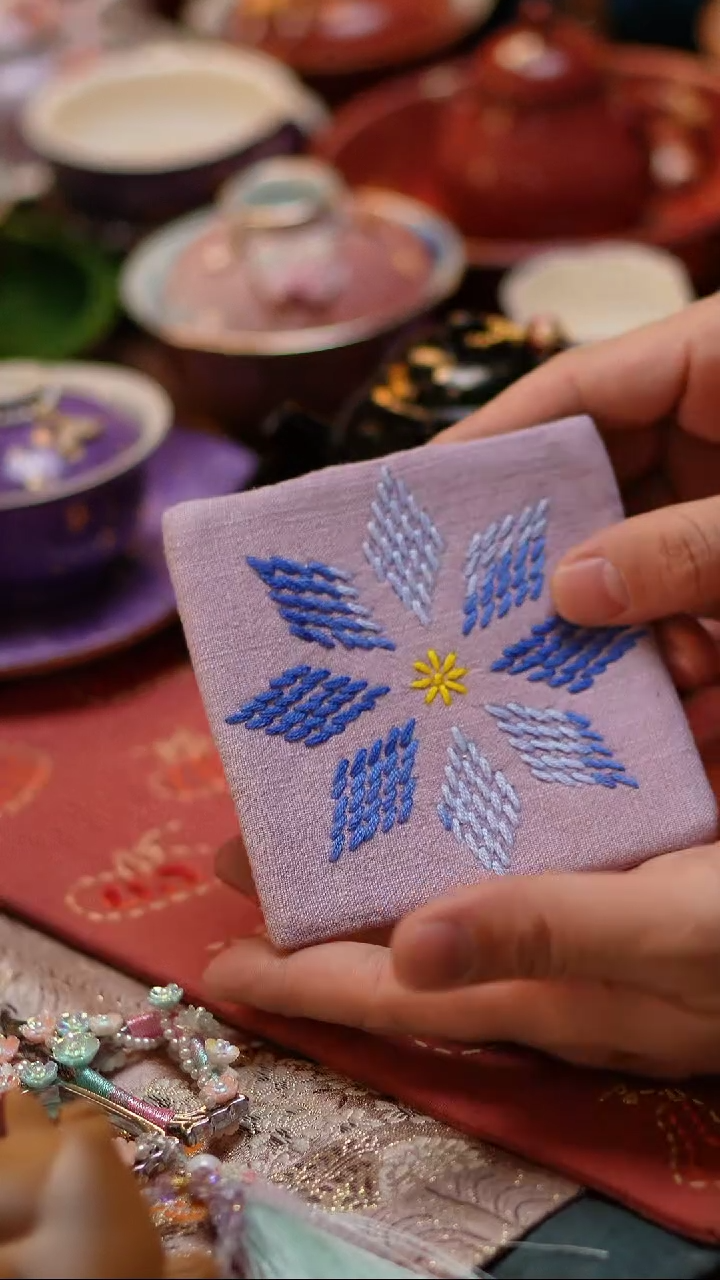 【闪购商品】摆件刺子秀杯垫10x10杯垫