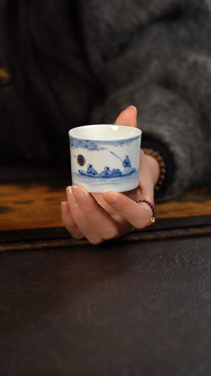 【闪购商品】杯600号HLX陶瓷撑船竹节杯