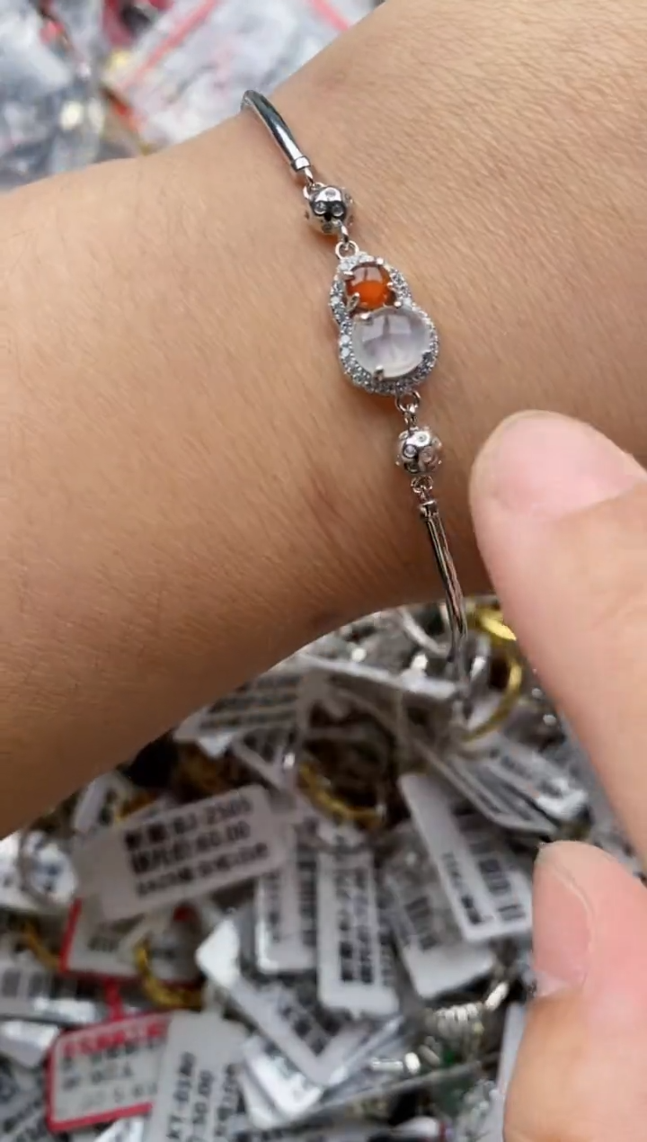 【闪购商品】翡翠戒指银S925镶嵌22222---1