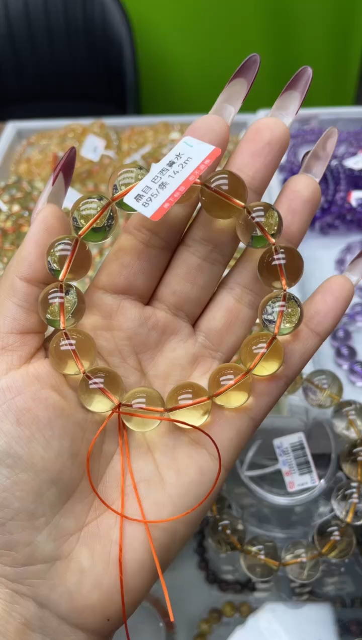 【闪购商品】水晶手链未镶嵌黄水晶14.2m