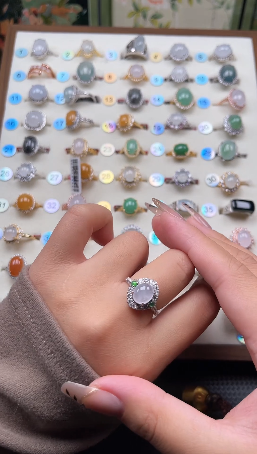 【闪购商品】翡翠耳饰银S925镶嵌天然A货翡翠耳钉