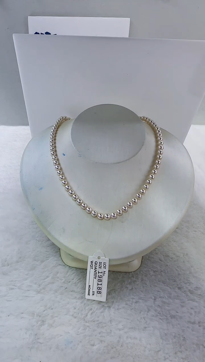 未镶嵌海水珍珠DA海水羽皇金串链带大证5-6 ss030