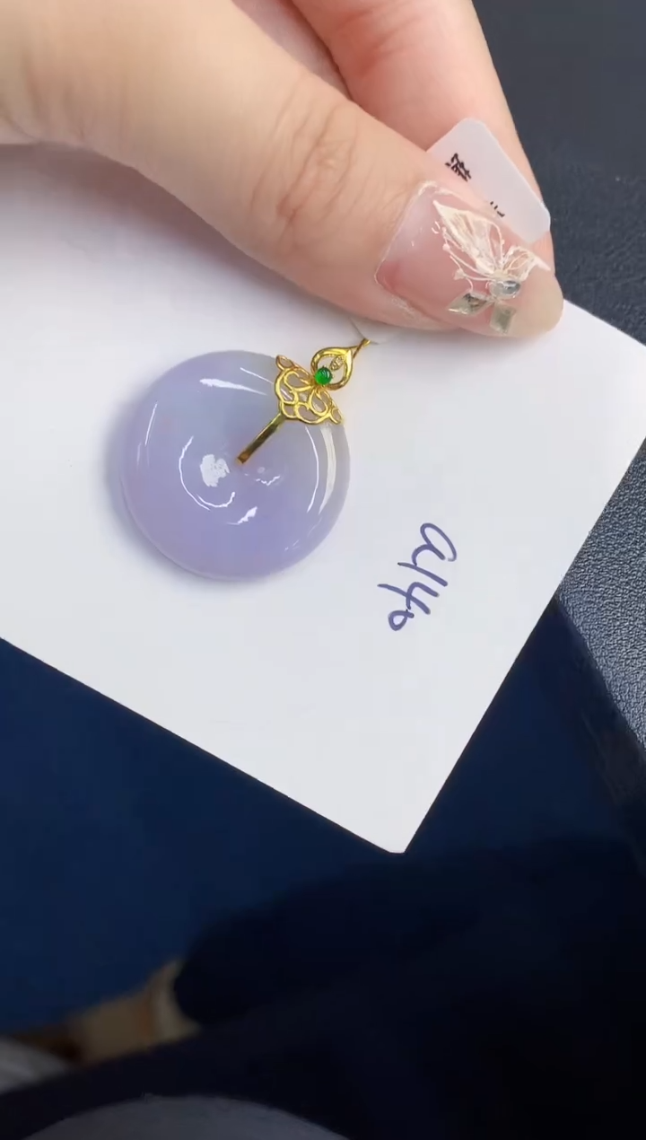 【闪购商品】翡翠颈饰18K金镶嵌0000000000