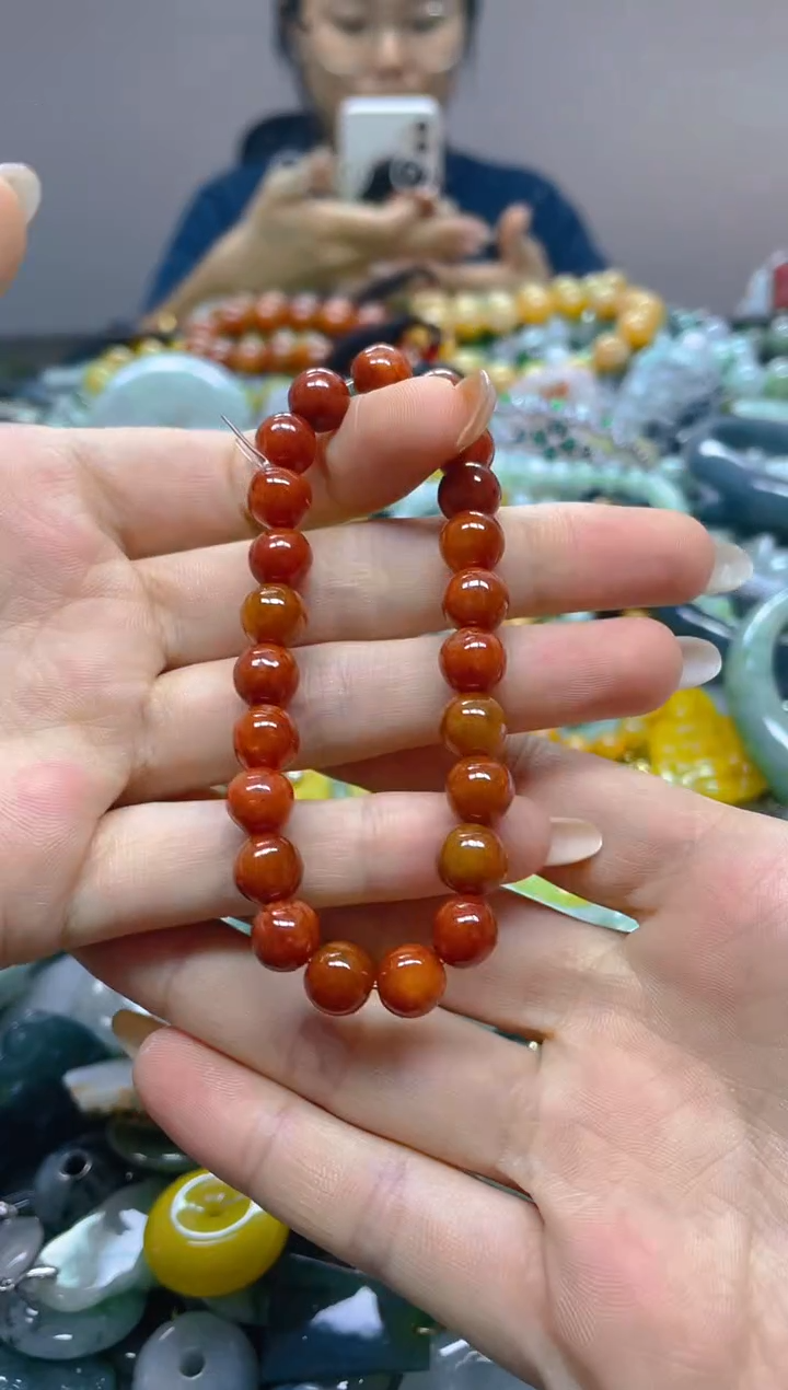 颈饰未镶嵌翡翠7MM/G/翡翠A货，一件也是批发价