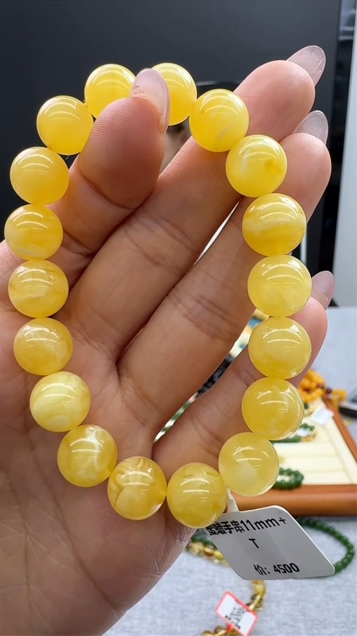 【闪购商品】琥珀手链未镶嵌567秒拍号