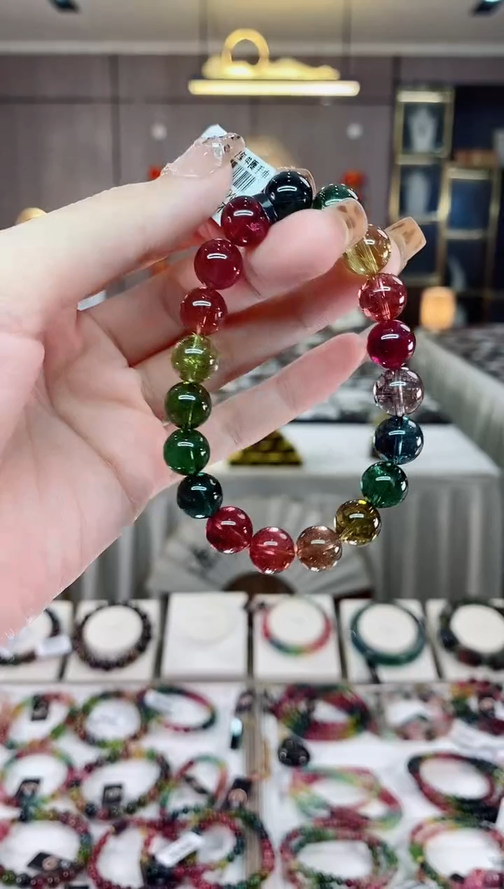 【闪购商品】收藏级单圈手串10mm+未镶嵌碧玺一物一证dan