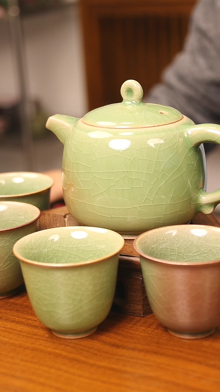 【闪购商品】瓷片钧尚源钧瓷一壶四杯