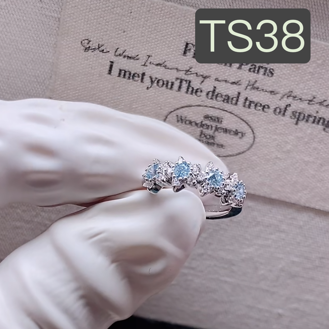 钛钢合成锆石耳饰 【铜镶锆石耳饰01-50】钛钢耳针小众铜底镀色耳钉