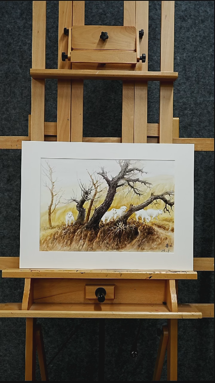 国画AB老师手绘作品