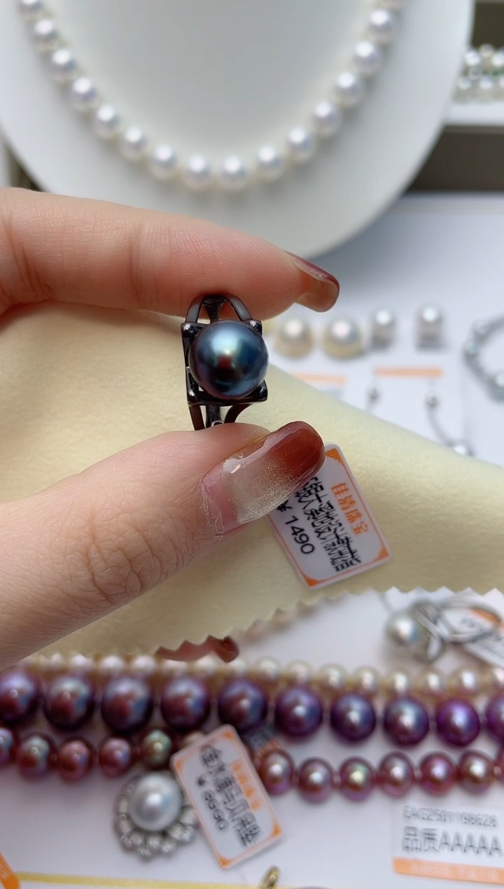 【闪购商品】海水珍珠戒指银S925镶嵌W49