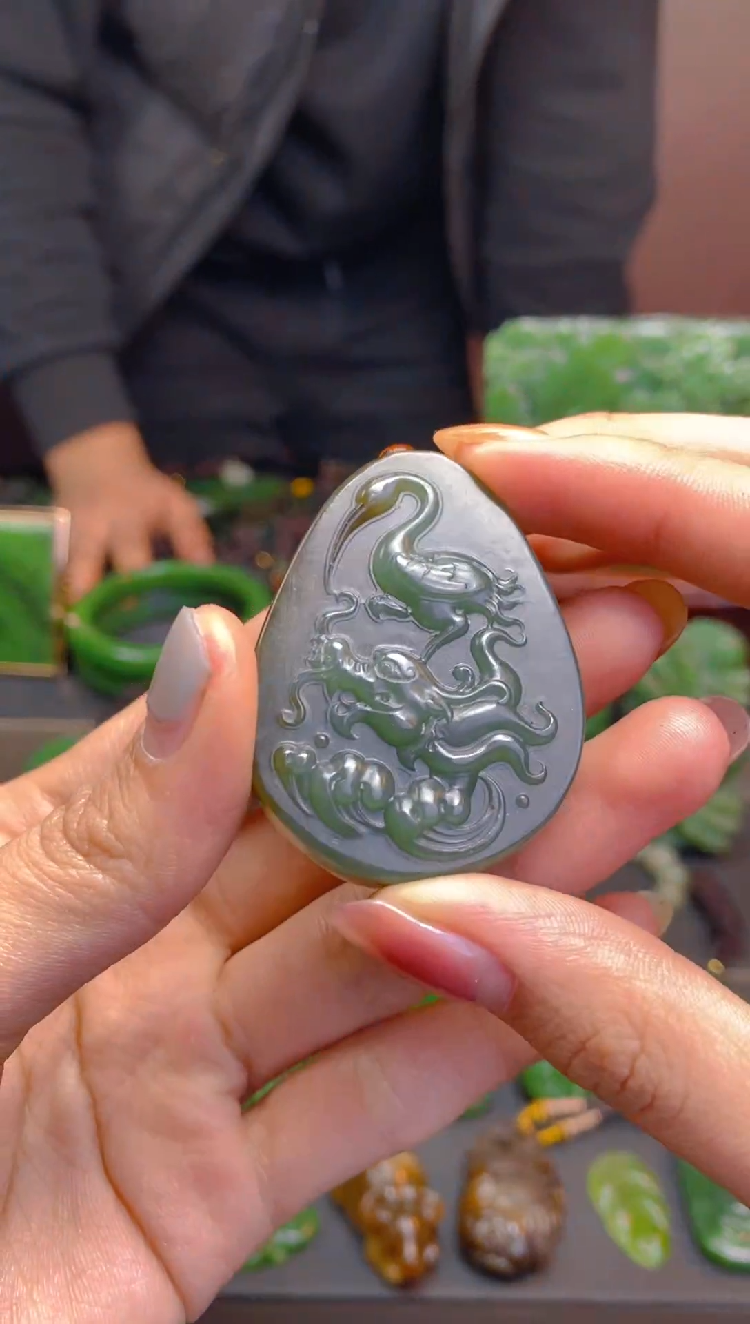 未镶嵌和田玉珠宝半成品1