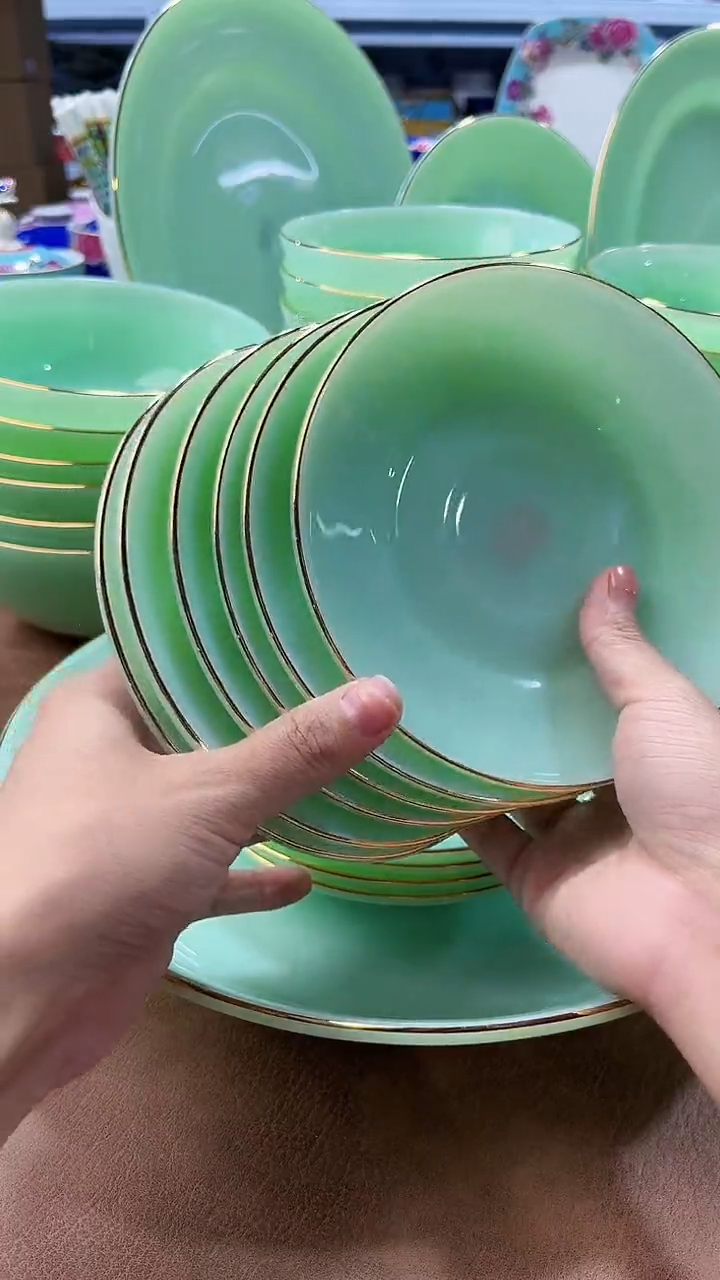 玉瓷6英寸骨碟6个景德镇陶瓷