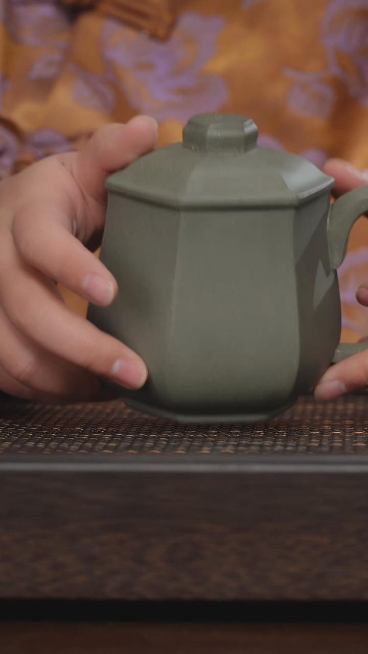 【闪购商品】紫砂茶杯非遗茶器-豆青盖杯