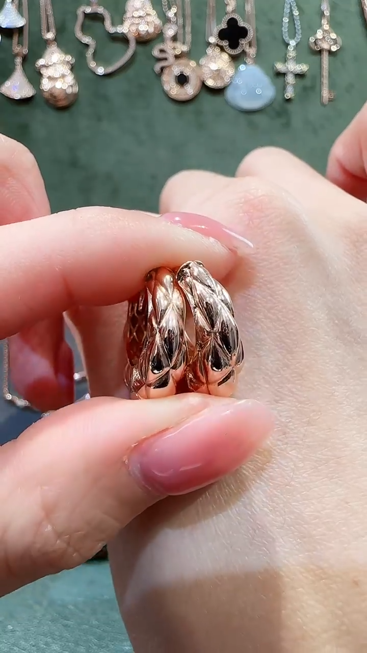 【闪购商品】18K金耳饰18K金香香耳环