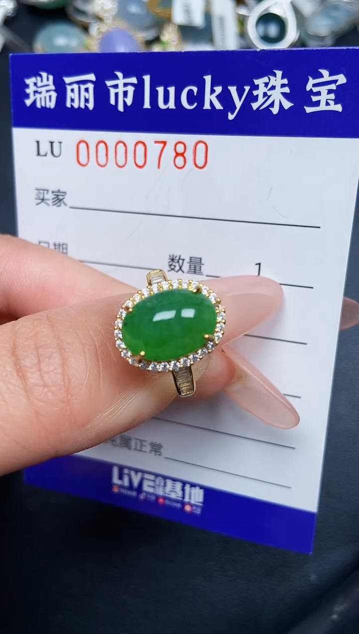 【闪购商品】翡翠颈饰银S925镶嵌0780