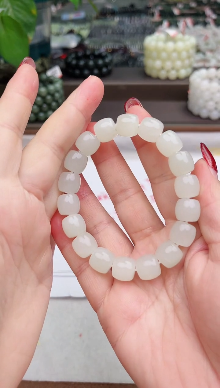 【闪购商品】和田玉手串未镶嵌纯天然和田玉青海花土沟12