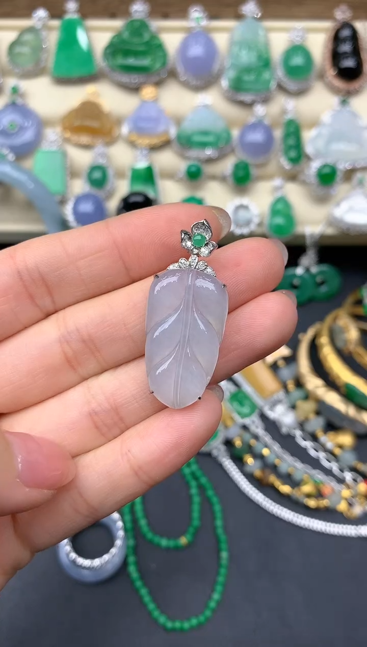 【闪购商品】翡翠颈饰18K金镶嵌391-中国好珍宝