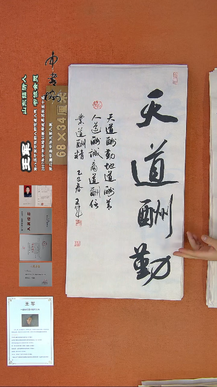 【闪购商品】书法56王军书法作品