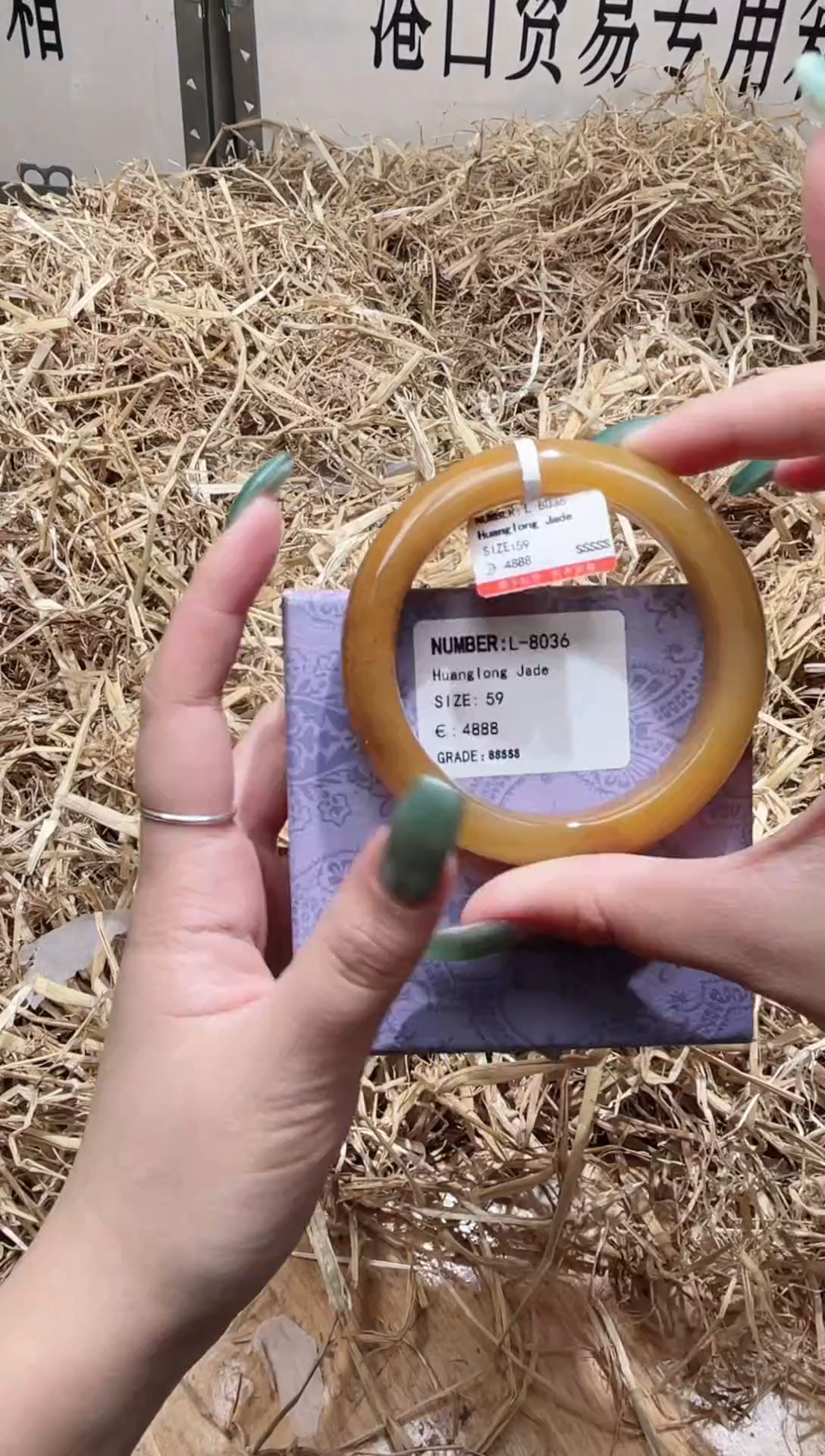 未镶嵌手镯石英质玉L8036Z