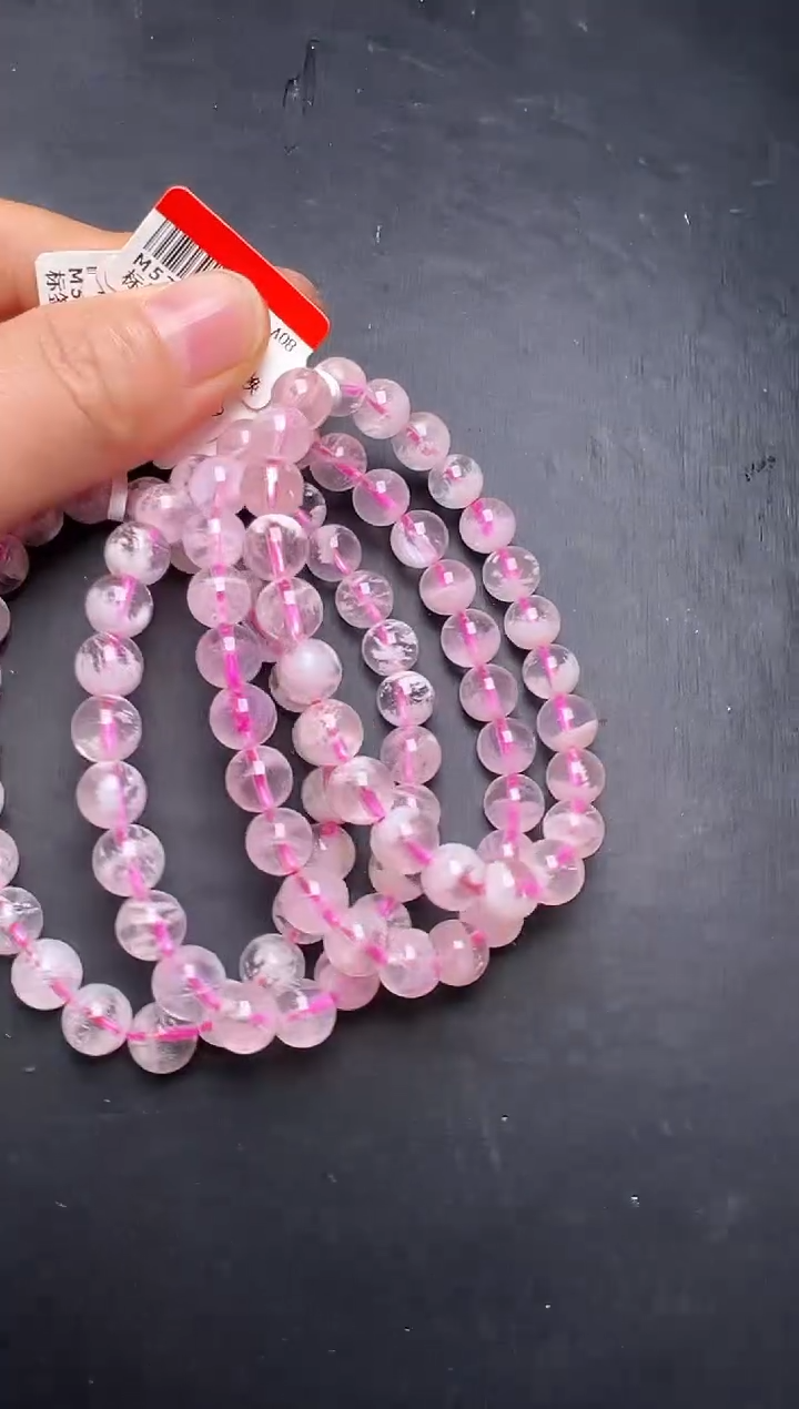 未镶嵌手串水晶粉幽灵手串8m+ 多样性发一  M57570X 