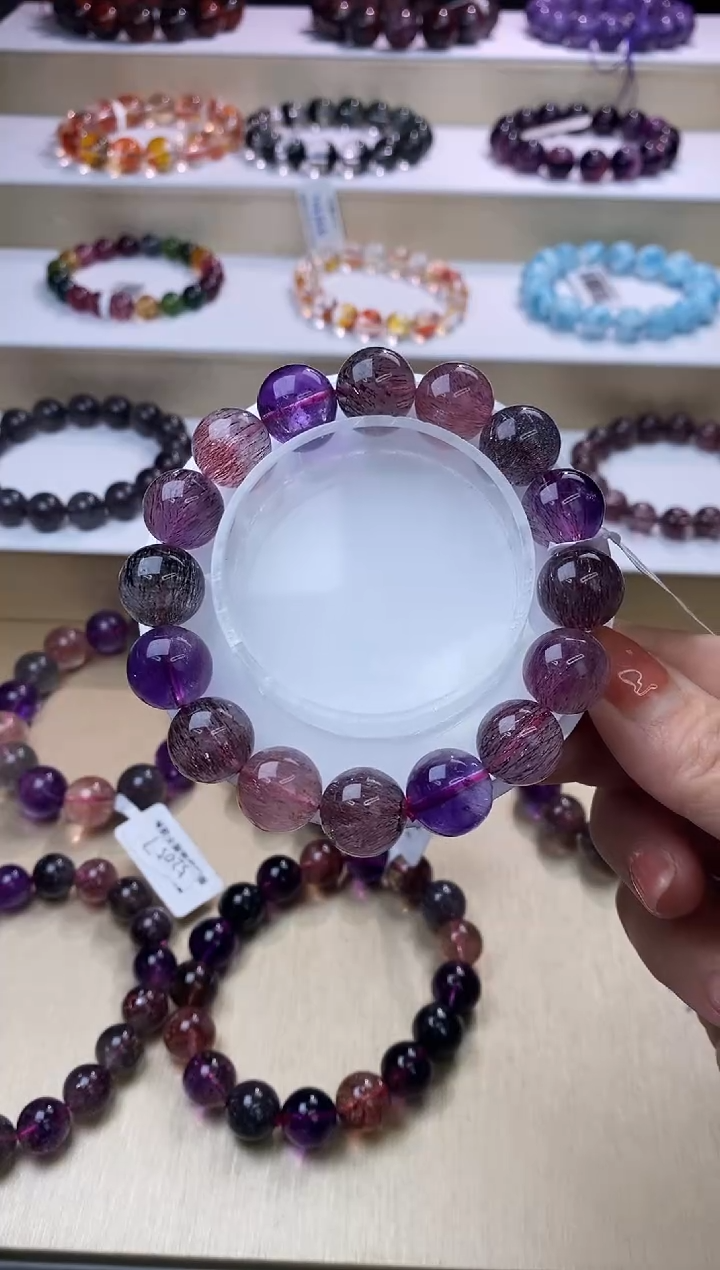 【闪购商品】水晶手链未镶嵌黑加仑超七13m+