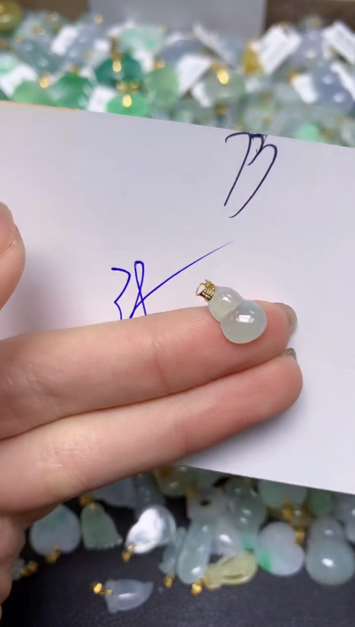 【闪购商品】翡翠颈饰18K金镶嵌 天然翡翠A货