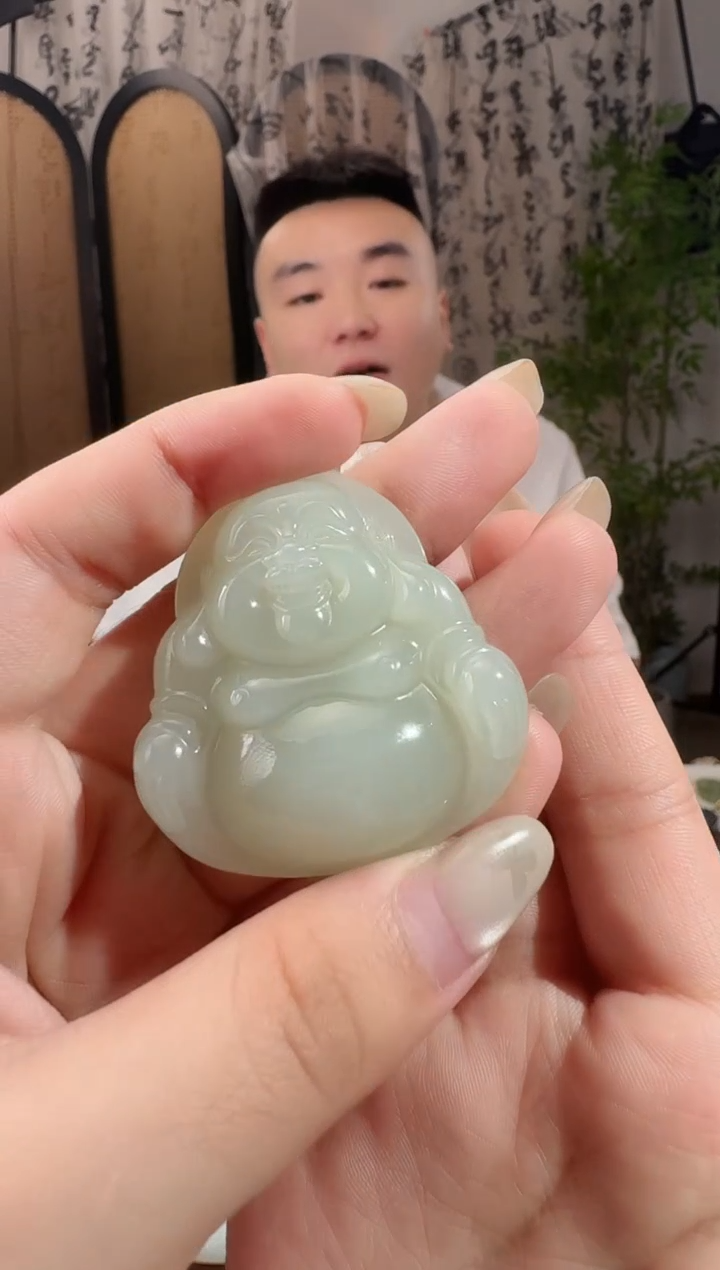 和田玉未镶嵌颈饰45+佛公 19