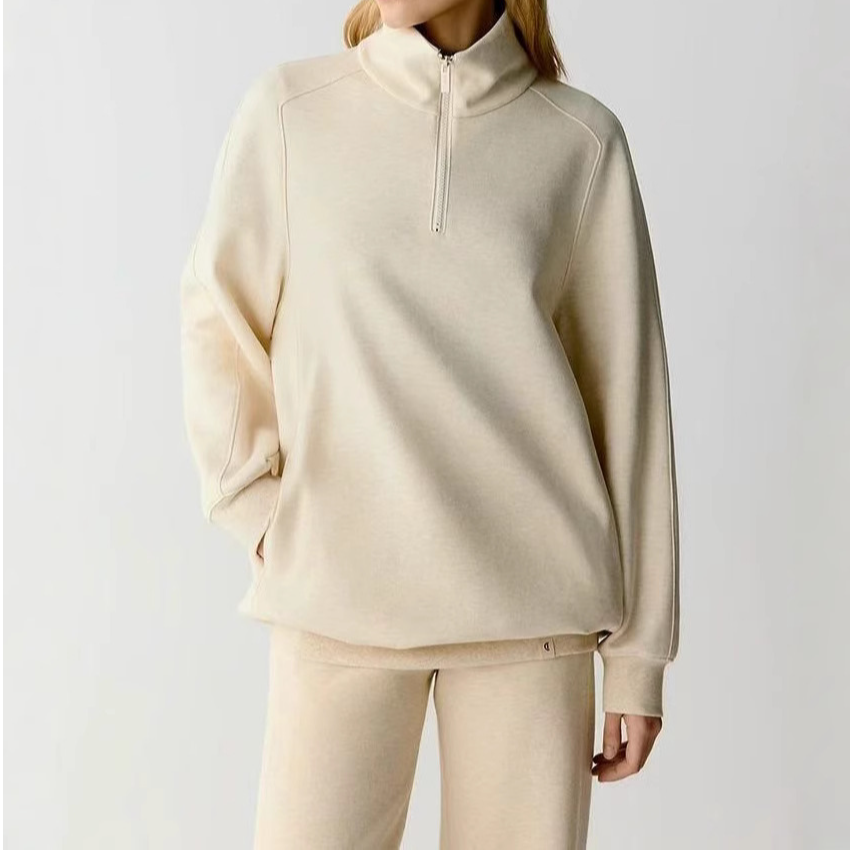 H2351小禾ICIC春季棉牦牛混纺针织卫衣上衣