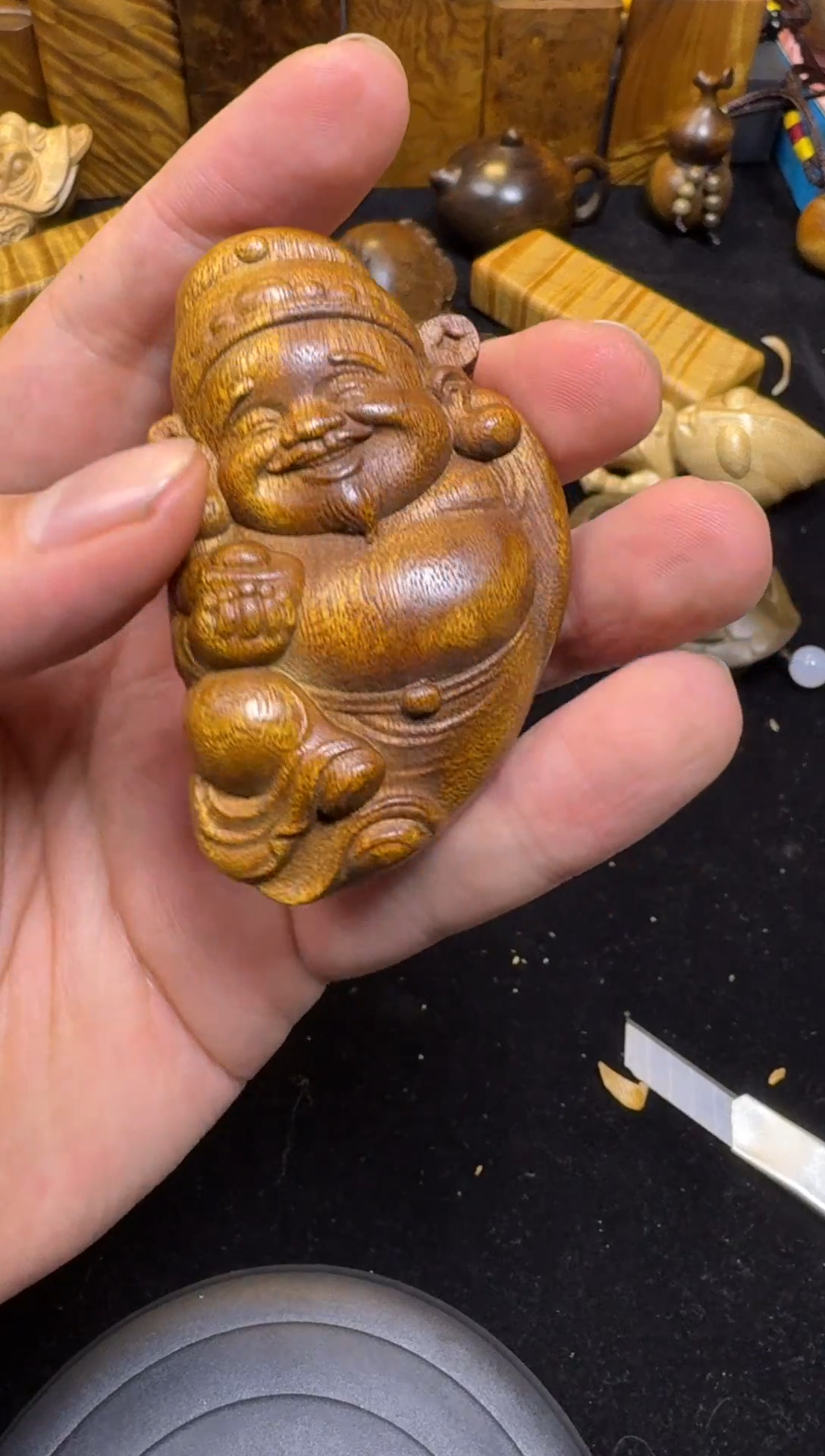 【闪购商品】楠木（金丝楠）其他财神爷55