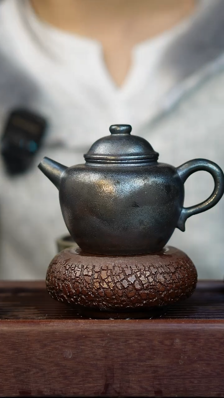茶壶紫砂柴烧紫砂巨轮