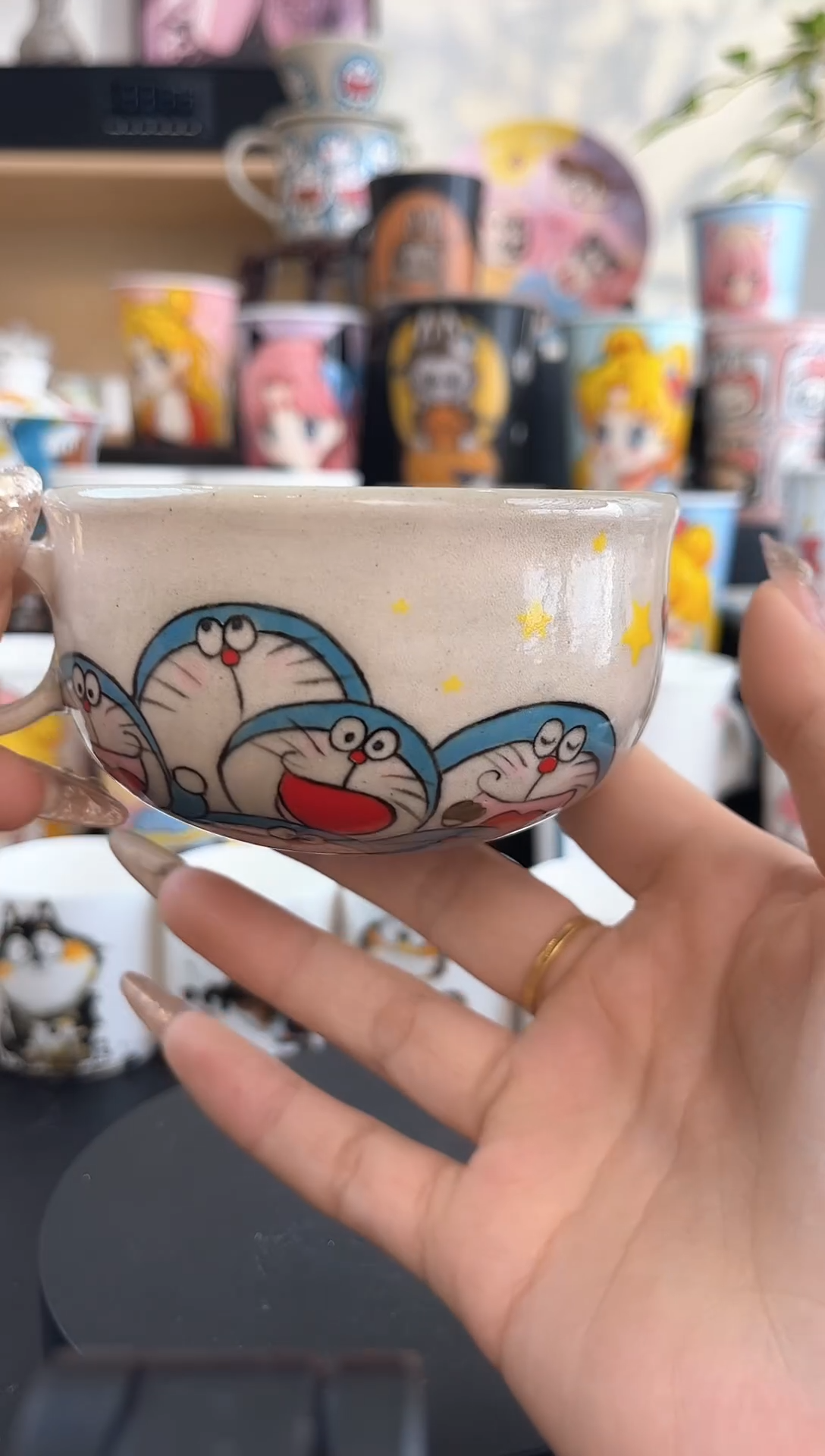 【闪购商品】摆件手工手绘陶瓷小杯杯