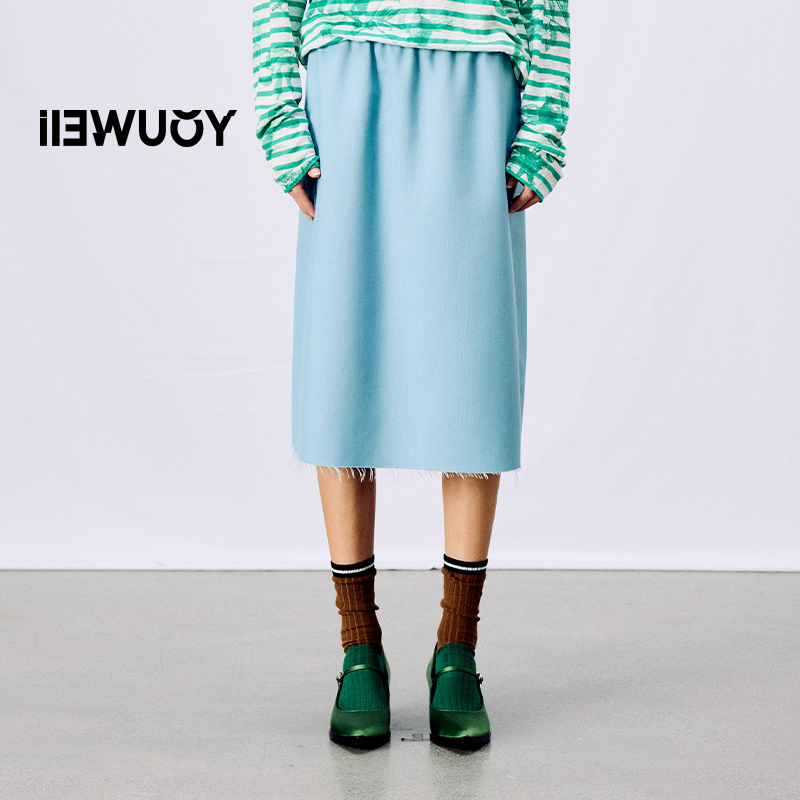 有尾YOUWEI 光泽感松弛半裙 Y5825142